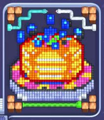 Pixel Flow уровень 2384: скриншот поля