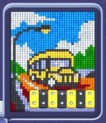 Pixel Flow уровень 1473: скриншот поля