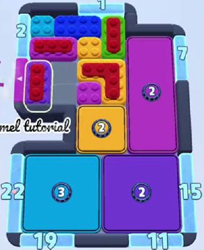 Color Block Jam fase 1603 / 1617 / 1662 / 2594: print do tabuleiro