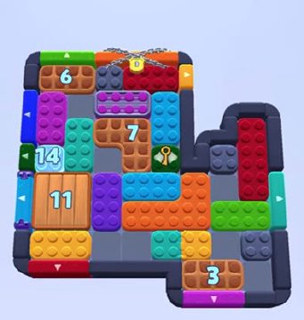 Color Block Jam 레벨 1348 / 1351: 보드 스크린샷