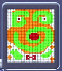 Pixel Flow Level 37: Screenshot des Spielfelds