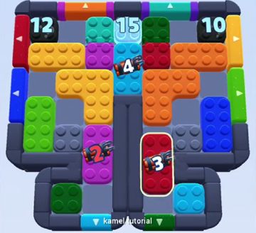 Color Block Jam ステージ 789：盤面のスクリーンショット