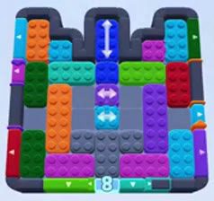 Color Block Jam level 1334 / 1330 / 1333: screenshot of the board