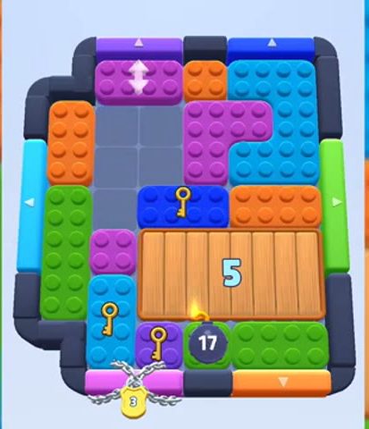 Color Block Jam level 511: screenshot of the board