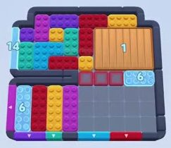 Fase de Color Block Jam: print do tabuleiro