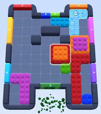 Nivel de Color Block Jam: captura del tablero