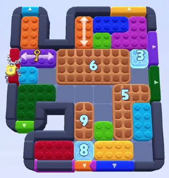 Color Block Jam Level 1528 / 1530 / 1533 / 1536 / 1537: Screenshot des Spielfelds