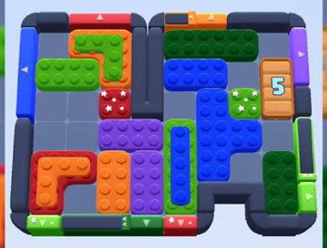 Color Block Jam уровень 596 / 1516: скриншот поля
