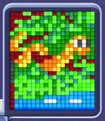 Pixel Flow Level 1189: Screenshot des Spielfelds