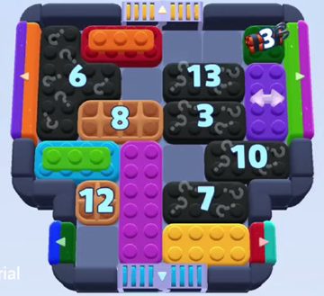 Color Block Jam level 975 / 981 / 1711 / 1863: screenshot of the board