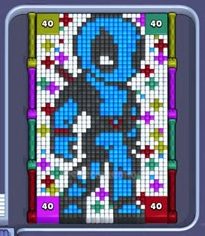 Pixel Flow Level 614: Screenshot des Spielfelds