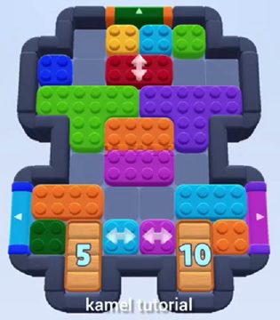 Color Block Jam 레벨 454 / 848 / 1348: 보드 스크린샷