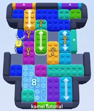 Color Block Jam nivel 492 / 900 / 1386: captura del tablero