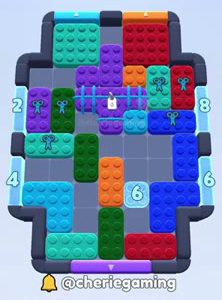 Color Block Jam fase 1837: print do tabuleiro