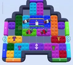 Color Block Jam のステージ：盤面のスクリーンショット