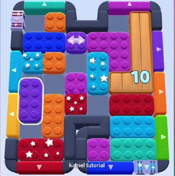 Color Block Jam level 706 / 741: screenshot of the board