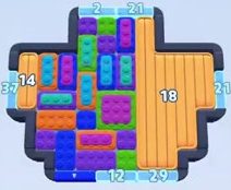 Nivel de Color Block Jam: captura del tablero