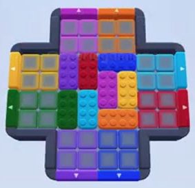 Color Block Jam Level 120 / 200: Screenshot des Spielfelds