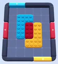 Color Block Jam Level 3: Screenshot des Spielfelds