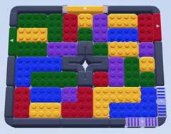 Color Block Jam Level: Screenshot des Spielfelds