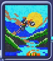 Pixel Flow уровень 2360: скриншот поля