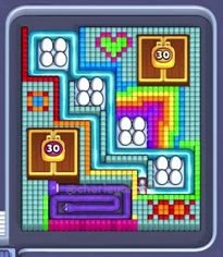 Pixel Flow Level 633: Screenshot des Spielfelds