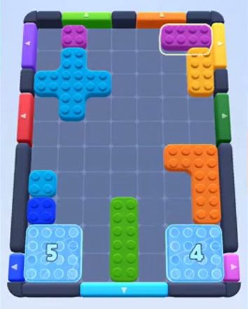 Nivel de Color Block Jam: captura del tablero