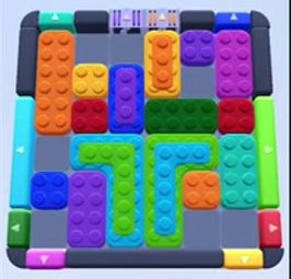 Color Block Jam Level 64 / 63: Screenshot des Spielfelds