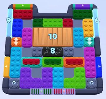 Color Block Jam 레벨 1352 / 1386 / 2294: 보드 스크린샷
