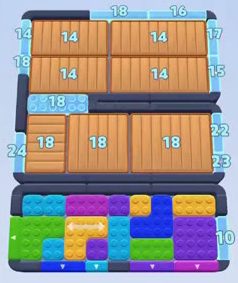 Nivel de Color Block Jam: captura del tablero