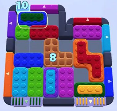 Nivel de Color Block Jam: captura del tablero