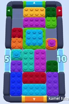 Color Block Jam level 1425: screenshot of the board