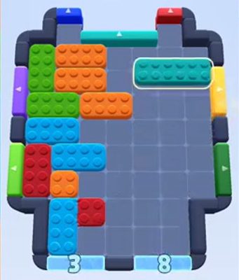 Nivel de Color Block Jam: captura del tablero