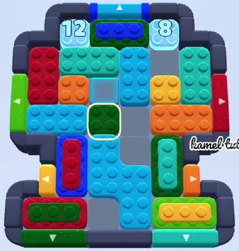 Color Block Jam level 1700: screenshot of the board