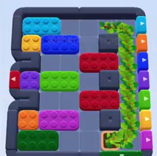 Color Block Jam ステージ 1553：盤面のスクリーンショット