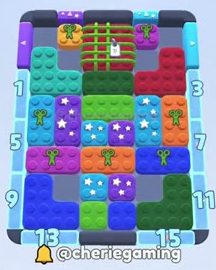Color Block Jam nivel 559: captura del tablero