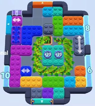 Color Block Jam Level 1576 / 1573 / 1574 / 1579: Screenshot des Spielfelds