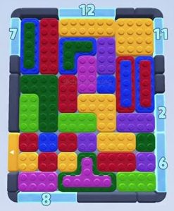Color Block Jam のステージ：盤面のスクリーンショット
