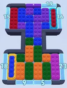 Nivel de Color Block Jam: captura del tablero