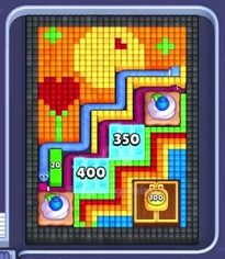 Pixel Flow level 887: screenshot of the board