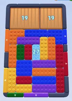 Fase de Color Block Jam: print do tabuleiro