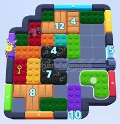 Color Block Jam のステージ：盤面のスクリーンショット