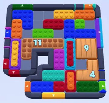 Color Block Jam Level 1571 / 1568 / 1573 / 1578: Screenshot des Spielfelds