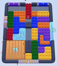 Fase de Color Block Jam: print do tabuleiro