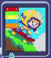 Pixel Flow level 1407: screenshot of the board
