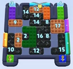 Color Block Jam level 1463 / 2373: screenshot of the board
