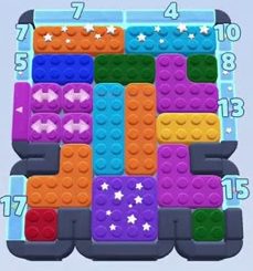 Nivel de Color Block Jam: captura del tablero