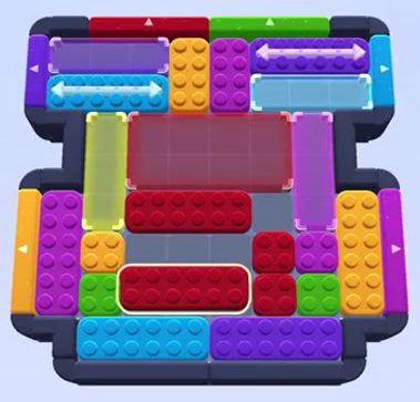 Nivel de Color Block Jam: captura del tablero