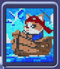 Pixel Flow level 1341: screenshot of the board