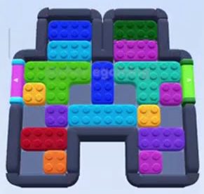 Color Block Jam ステージ 405 / 799 / 1299：盤面のスクリーンショット